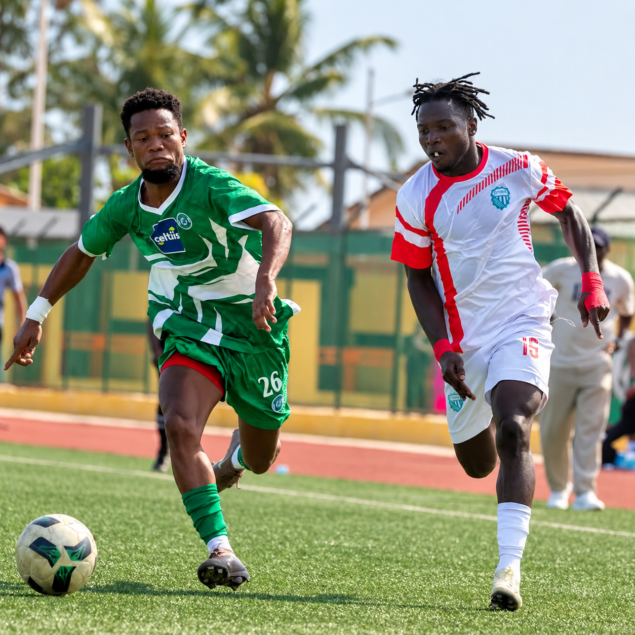 Kwaleo Benin football jersey back